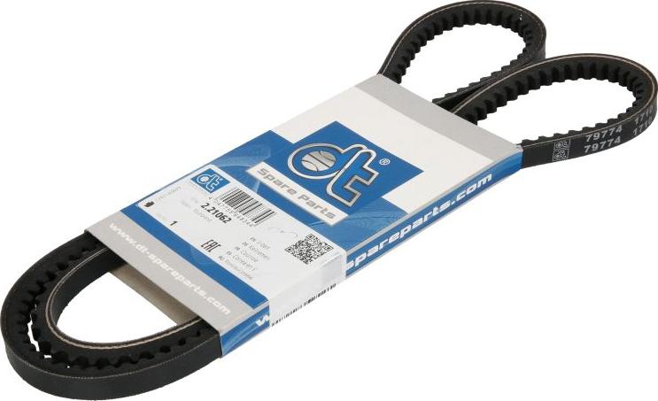 DT Spare Parts 2.21062 - Клиновий ремінь autozip.com.ua