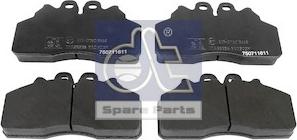 DT Spare Parts 7.92605 - Гальмівні колодки, дискові гальма autozip.com.ua