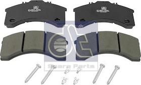 DT Spare Parts 7.92601 - Гальмівні колодки, дискові гальма autozip.com.ua