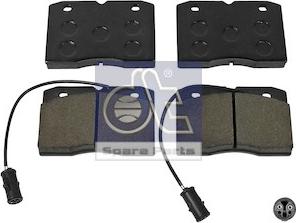 DT Spare Parts 7.92610 - Гальмівні колодки, дискові гальма autozip.com.ua