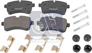 DT Spare Parts 7.92618 - Гальмівні колодки, дискові гальма autozip.com.ua