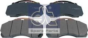 DT Spare Parts 7.92628 - Гальмівні колодки, дискові гальма autozip.com.ua