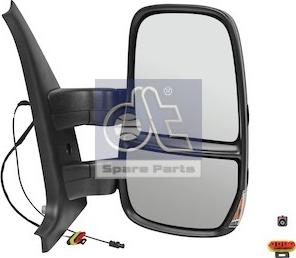 DT Spare Parts 7.73249 - Зовнішнє дзеркало, кабіна водія autozip.com.ua