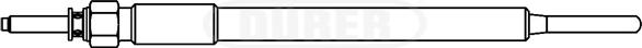Dürer DG280950 - Свічка розжарювання autozip.com.ua