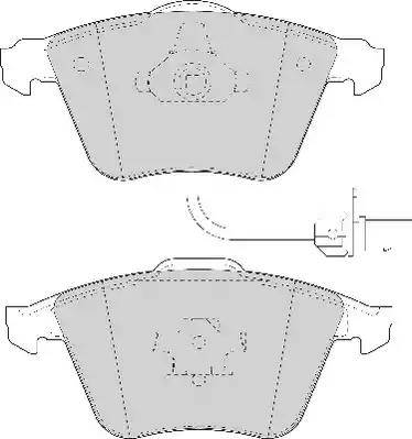 OEMparts 4N512K021AB - Гальмівні колодки, дискові гальма autozip.com.ua