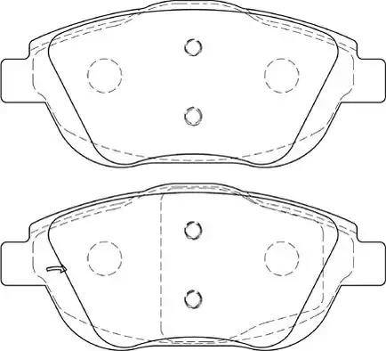 Duron DBP344288 - Гальмівні колодки, дискові гальма autozip.com.ua