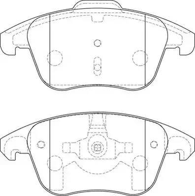 CITROËN/PEUGEOT 1647874080 - Гальмівні колодки, дискові гальма autozip.com.ua