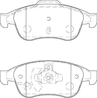 Duron DBP354180 - Гальмівні колодки, дискові гальма autozip.com.ua