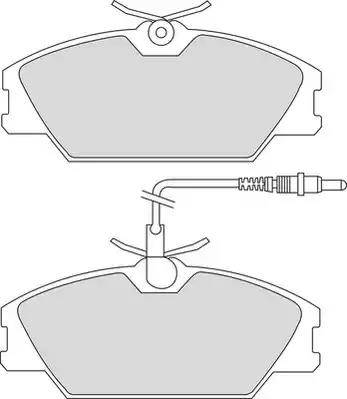 Duron DBP350406 - Гальмівні колодки, дискові гальма autozip.com.ua