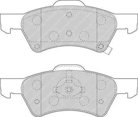 Duron DBP251510 - Гальмівні колодки, дискові гальма autozip.com.ua