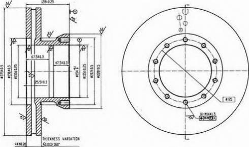 Duron DCR151A - Гальмівний диск autozip.com.ua