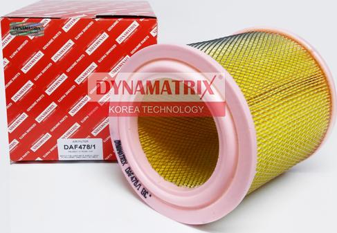 Dynamatrix DAF478/1 - Повітряний фільтр autozip.com.ua