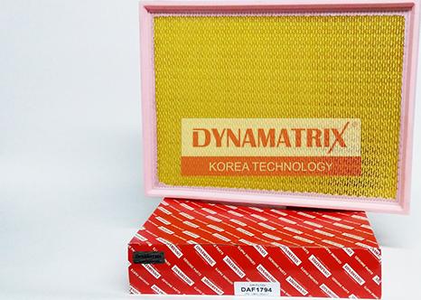 Dynamatrix DAF1794 - Повітряний фільтр autozip.com.ua
