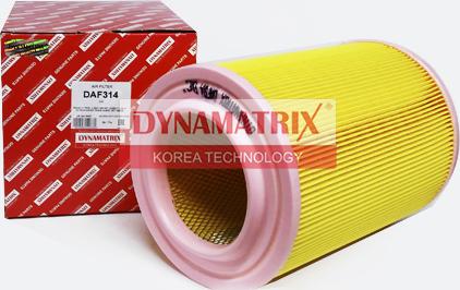 Dynamatrix DAF314 - Повітряний фільтр autozip.com.ua