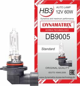 Dynamatrix DB9005 - Лампа розжарювання, основна фара autozip.com.ua