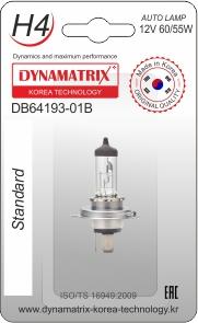 Dynamatrix DB64193-01B - Лампа розжарювання, основна фара autozip.com.ua