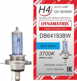Dynamatrix DB64193BW - Лампа розжарювання, основна фара autozip.com.ua