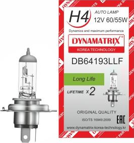 Dynamatrix DB64193LLF - Лампа розжарювання, основна фара autozip.com.ua