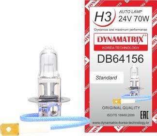 Dynamatrix DB64156 - Лампа розжарювання, основна фара autozip.com.ua