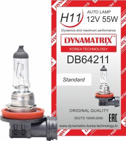 Dynamatrix DB64211 - Лампа розжарювання, основна фара autozip.com.ua