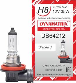 Dynamatrix DB64212 - Лампа розжарювання, основна фара autozip.com.ua
