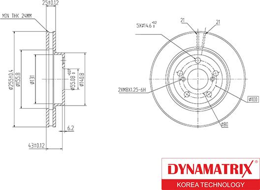 Dynamatrix DBD620 - Гальмівний диск autozip.com.ua
