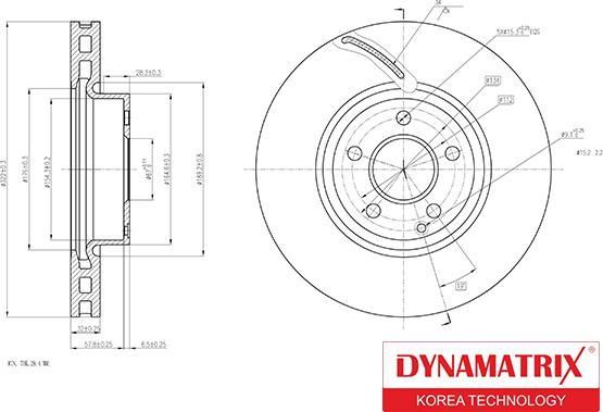 Dynamatrix DBD1692 - Гальмівний диск autozip.com.ua