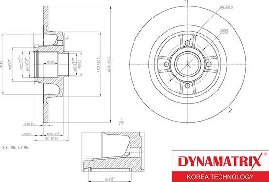 Dynamatrix DBD1641 - Гальмівний диск autozip.com.ua