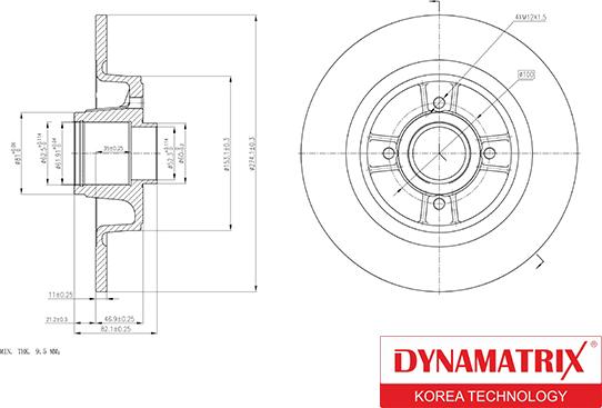 Dynamatrix DBD1656 - Гальмівний диск autozip.com.ua