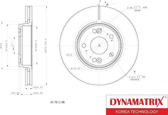 Dynamatrix DBD1182 - Гальмівний диск autozip.com.ua