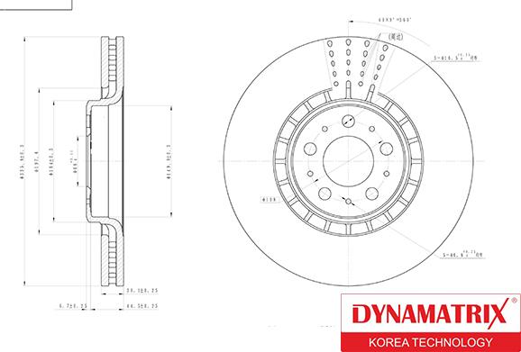 Dynamatrix DBD1371 - Гальмівний диск autozip.com.ua
