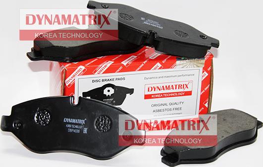 Dynamatrix DBP4036 - Гальмівні колодки, дискові гальма autozip.com.ua