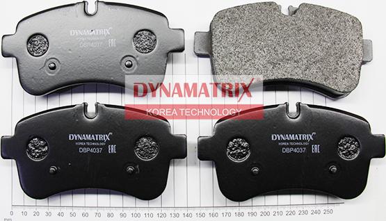 Dynamatrix DBP4037 - Гальмівні колодки, дискові гальма autozip.com.ua