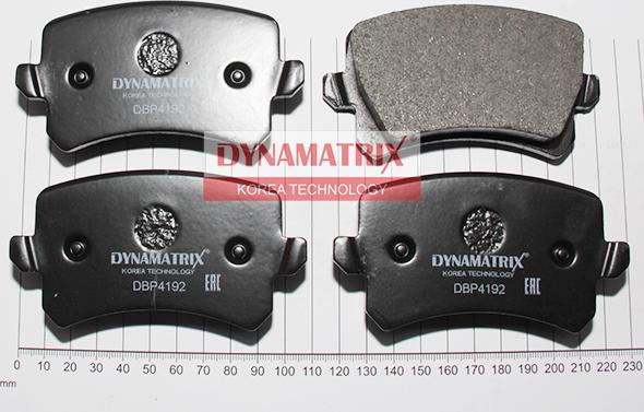 Dynamatrix DBP4192 - Гальмівні колодки, дискові гальма autozip.com.ua