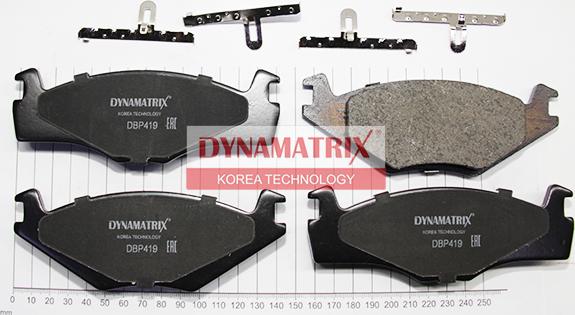 Dynamatrix DBP419 - Гальмівні колодки, дискові гальма autozip.com.ua