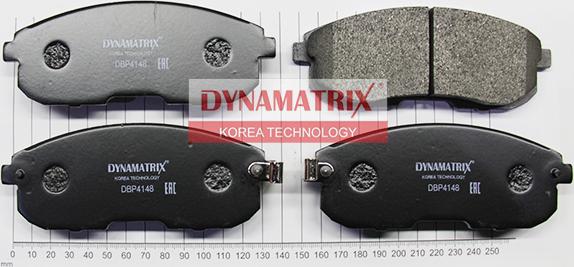 Dynamatrix DBP4148 - Гальмівні колодки, дискові гальма autozip.com.ua