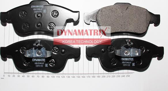 Dynamatrix DBP4180 - Гальмівні колодки, дискові гальма autozip.com.ua