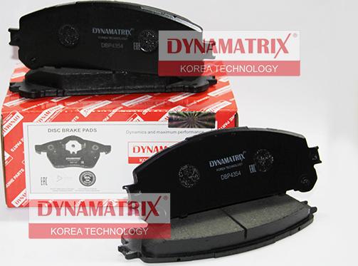 Dynamatrix DBP4354 - Гальмівні колодки, дискові гальма autozip.com.ua