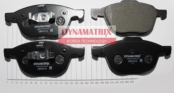 Dynamatrix DBP4319 - Гальмівні колодки, дискові гальма autozip.com.ua