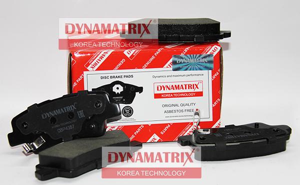 Dynamatrix DBP4387 - Гальмівні колодки, дискові гальма autozip.com.ua