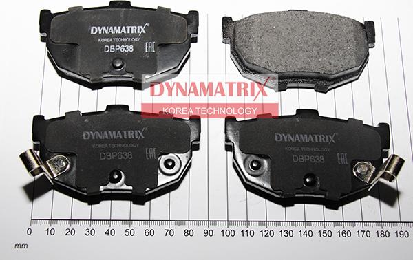 Dynamatrix DBP638 - Гальмівні колодки, дискові гальма autozip.com.ua
