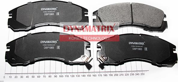 Dynamatrix DBP1993 - Гальмівні колодки, дискові гальма autozip.com.ua