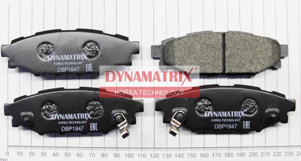 Dynamatrix DBP1947 - Гальмівні колодки, дискові гальма autozip.com.ua