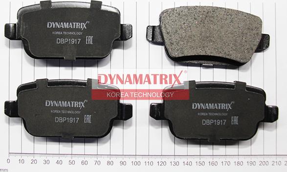 Dynamatrix DBP1917 - Гальмівні колодки, дискові гальма autozip.com.ua