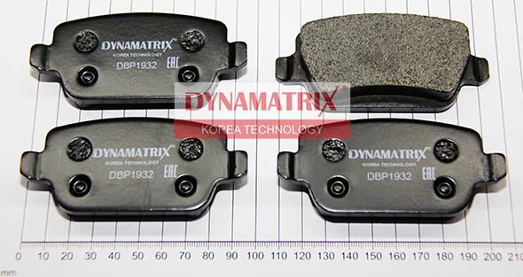 Dynamatrix DBP1932 - Гальмівні колодки, дискові гальма autozip.com.ua