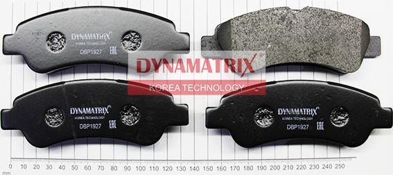 Dynamatrix DBP1927 - Гальмівні колодки, дискові гальма autozip.com.ua