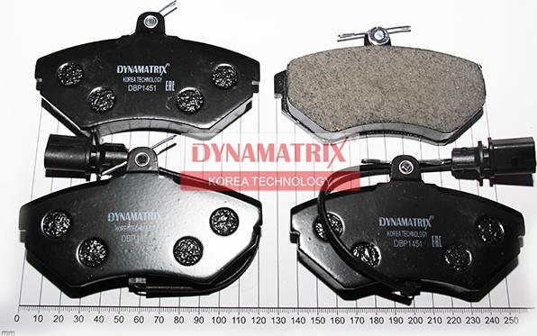 Dynamatrix DBP1451 - Гальмівні колодки, дискові гальма autozip.com.ua