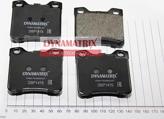 Dynamatrix DBP1415 - Гальмівні колодки, дискові гальма autozip.com.ua