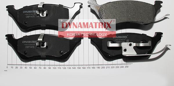 Dynamatrix DBP1475 - Гальмівні колодки, дискові гальма autozip.com.ua