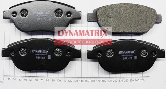 Dynamatrix DBP1476 - Гальмівні колодки, дискові гальма autozip.com.ua